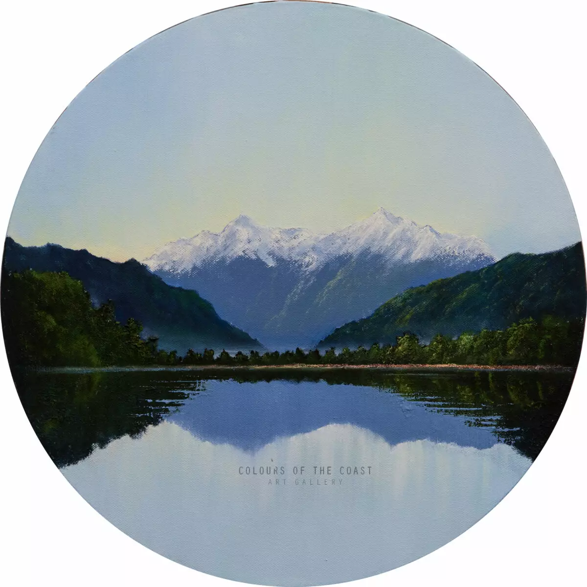 Lake Mathieson, Print, Carla Fahey, circular print