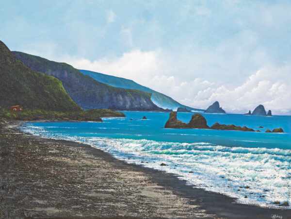 The Great Coast Road, Oil on canvas, Carla Fahey